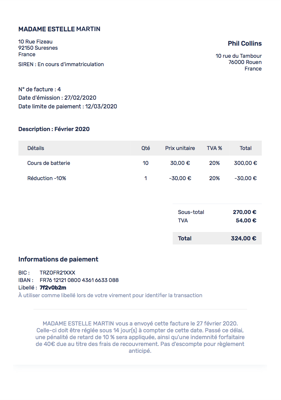 devis et factures auto entrepreneur