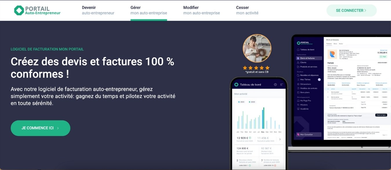 logiciel gratuit pour auto entrepreneur